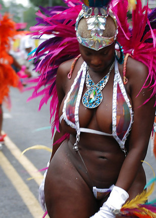 Este brasil, sexy carnaval, semi desnuda